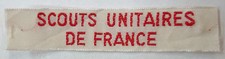 Insigne tissu SCOUT SCOUTS UNITAIRES DE FRANCE écusson de bras ORIGINAL patch 2