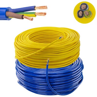 Arctic 3-adriges Elektro Flexkabel 1,5 mm 2,5 mm Schwerlast Outdoor Wohnwagen blau