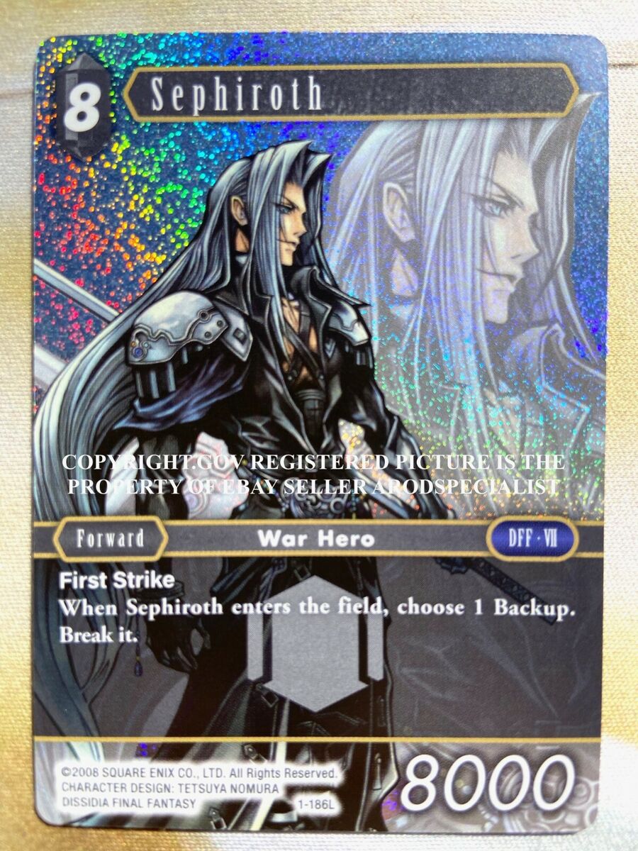 FINAL FANTASY TCG FFTCG OPUS 1 I FOIL LEGEND SEPHIROTH 1 FINAL FANTASY TCG FFTCG OPUS 1 I FOIL LEGEND SEPHIROTH 1