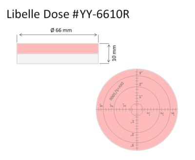 Livella A Bolla Circolare BullsEye Alta Precisione - Diametro 66 Mm, Liquido Giallo - 2