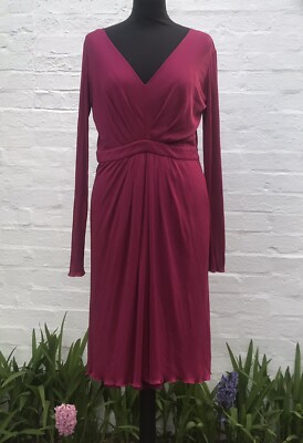 Philosophy By Alberta Ferretti Silk Blend Jersey Dress 44IT/12UK