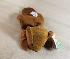 Bean Sprouts Bucky the Beaver Plush Bean Bag Stuffed Animal Brown NWT 10"