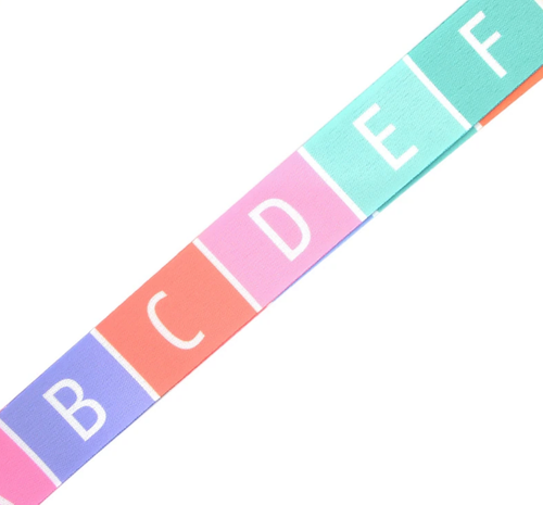 Alphabet Capital Letters ABC Elementary School English Teacher 17.7 Neck Lanyard - Picture 4 of 11