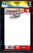 AMAZING SPIDER-MAN #1 CGC SS 9.8 NM/MINT SIGNED BY STAN LEE BLANK VARIANT RARE!!