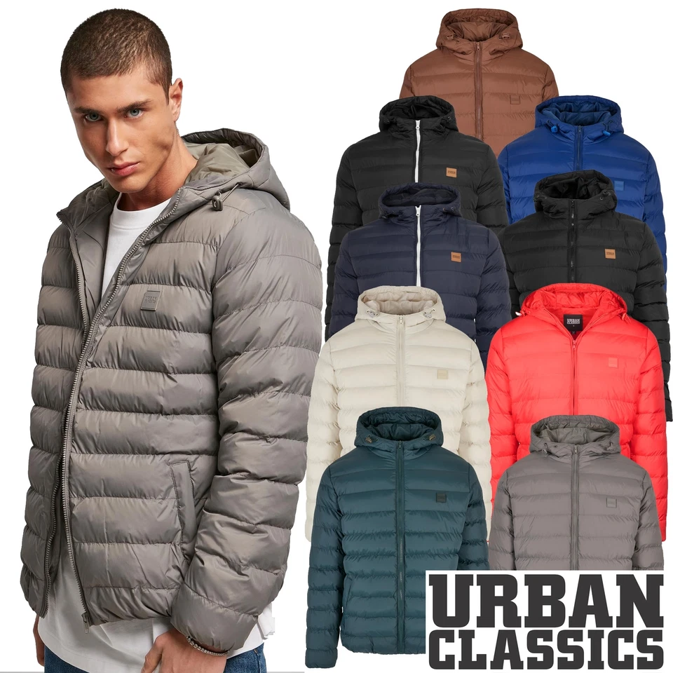 Urban Classics Herren Bubble Jacke Steppjacke Winter Übergangs Kapuzenjacke - Bild 1 von 1