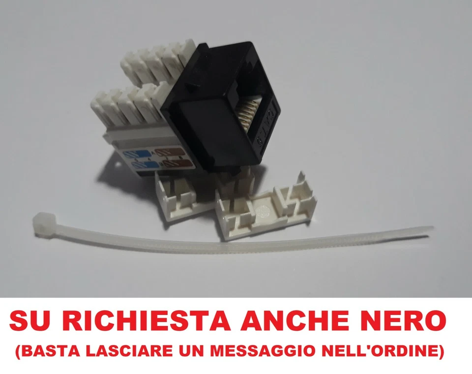 presa di rete dati rj45 cat6 compatibile bticino matix bianco - Immagine 4 di 4