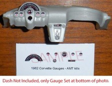 1959 1960 1961 1962 Corvette Gauge Faces For 125 Amt Kitspls Read Description