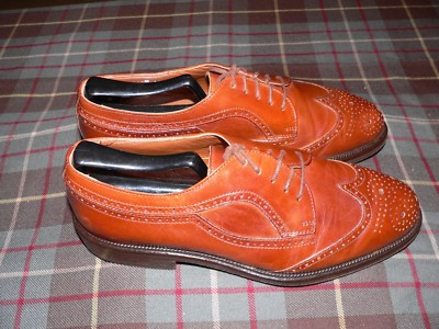 Italian Leather Wingtip Oxfords 8D Florsheim Men main image 4