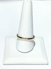 14k Yellow Gold 3mm High Polished Comfort Fit Wedding Band Size 12