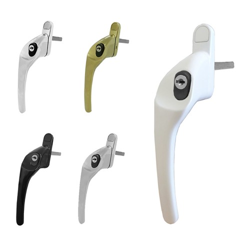 Cranked Offset Espag UPVC Window Handle Key Locking Double Glazing PVC ...