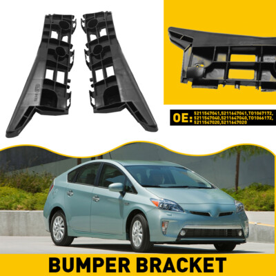 For 2010-2015 Toyota Prius Bumper Bracket Front Beam Mount Support Left & Right