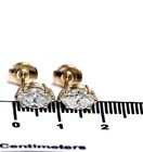 New EGL SI3 F certified 14k yellow gold 1.41ct diamond basket stud earrings rare — photo 6