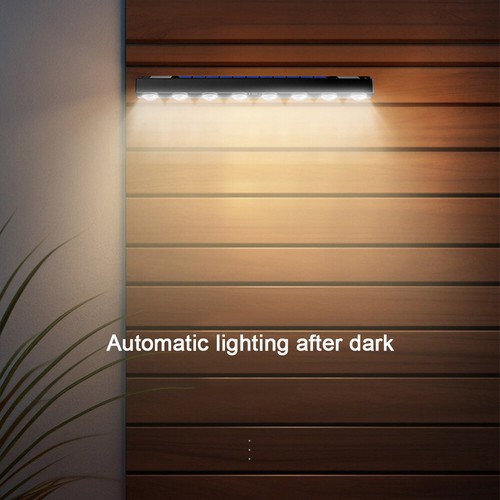 2PCS LED Solar Power Fence Lights Deck Door Wall Stair Step Garden Lamp Outdoor - Picture 21 of 22