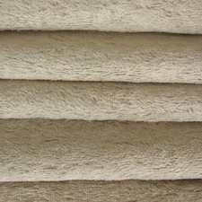 1/4 yd VIS1 Stone INTERCAL 6mm "Flat" Med. Dense German Viscose Fur Fabric