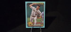 2024 Topps Series 1 Quinn Priester #93 Rookie Aqua Fanatics Pittsburgh Pirates