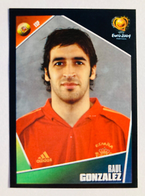 2004 Panini UEFA EURO Portugal # 87 Raul Gonzalez Spain sticker