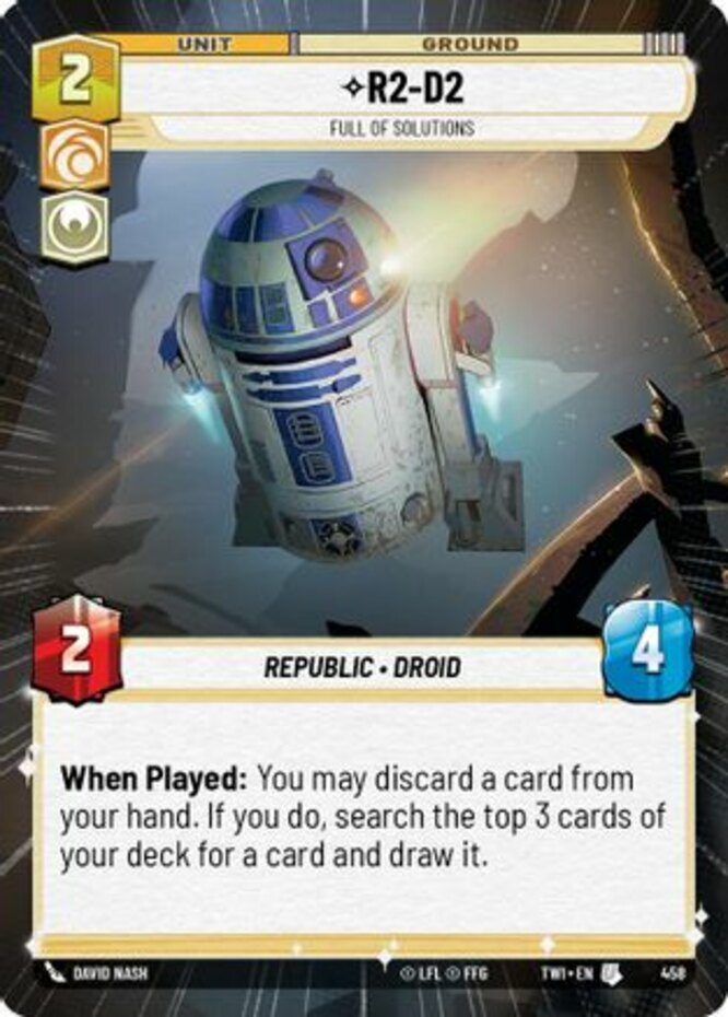 R2-D2 - Full of Solutions - Hyperspace - Foil #458 Star Wars Unlimited Twilight