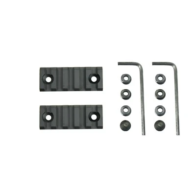 WEST LAKE TACTICAL 2 PCS Keymod 5 Slot Picatinny Weaver Rail Section - Aluminum 2 inch