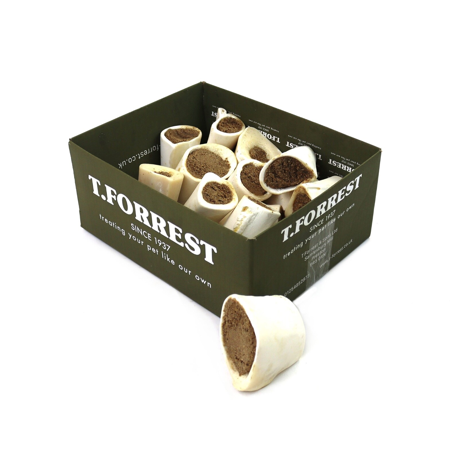 T.Forrest | 15 Lamb Filled Bones for Dogs | 100% Natural Dog Treats