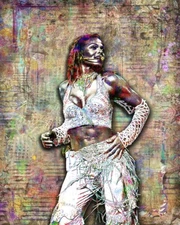 Janet Jackson Tribute 16x20in Poster Janet Jackson Pop Art  Free Shipping US