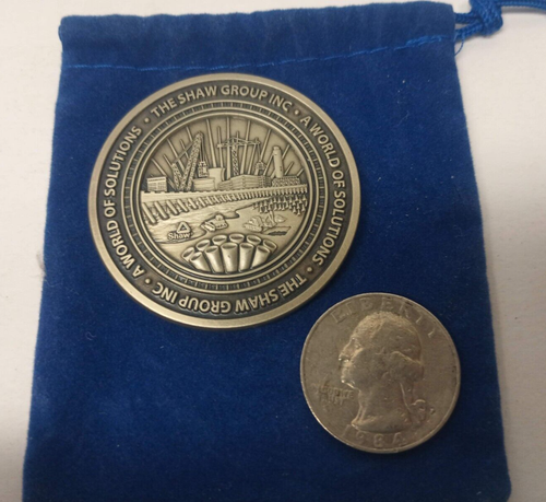 The Shaw Group Inc - A World Of Solutions 25 Jahre 1,5" Zinnmedaillon mit Tasche - Bild 4 von 8
