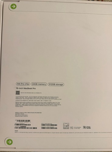 NEW Apple MacBook Pro 16-M4 Pro 14-C CPU 20-Core GPU 24GB 512GB - Space Black - Bild 2 von 3