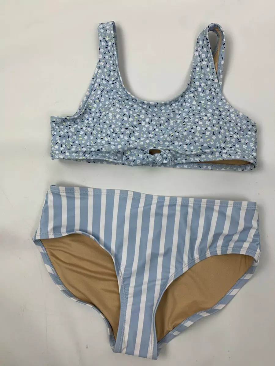 NEW Old Navy Bikini Swim Bathing Suit Stripe Ditsy Floral XL 14 Girls