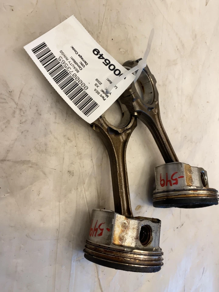 Pistón de dos motores SCION XB 2009-2015 con conjunto de varilla de conexión 2,4 L tracción delantera OEM Foto 3 de 4