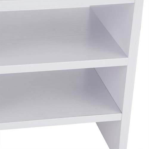 3 Layer Computer Monitor Riser Stand For Home Office Wooden Storage Organize KRI
