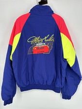 Rare Vtg Jeff Gordon 24 Embroidered Neon Colorblock Nascar Large Dupont Jacket