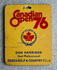 Vintage PGA TOUR golf bag tag 1976 CANADIAN OPEN Essex Golf  CC Ken Grainger
