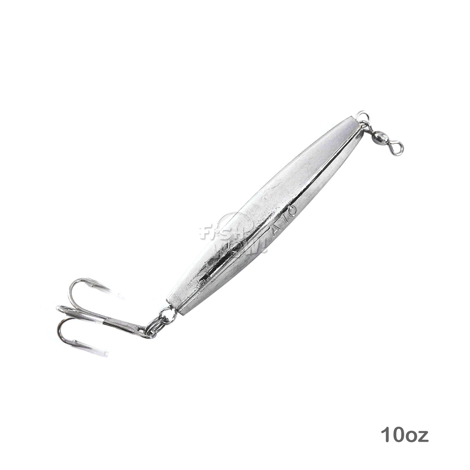 20pcs 10oz Diamond Jig Chrome w/ Treble Hook 280g Silver Fish WOW! unpainted jig - Image 3