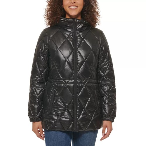 Andrew Marc Ladies Quilted Jacket With Hood Small BNWT - Picture 3 of 5
