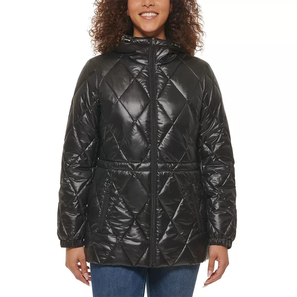 Andrew Marc Ladies Quilted Jacket With Hood Small BNWT - Image 3 of 4