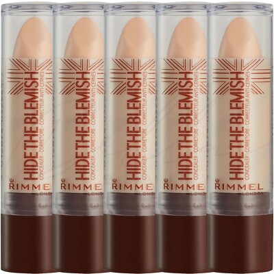 RIMMEL LONDON Hide the Blemish Concealer Stick - 103 Soft Honey *5er Pack*