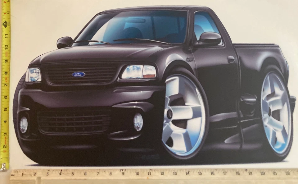 Ford F-150 2010-12 4x4 Street Machine Truck 24” calcomanía gráfica de pared. ¡GENIAL! Foto 2 de 4