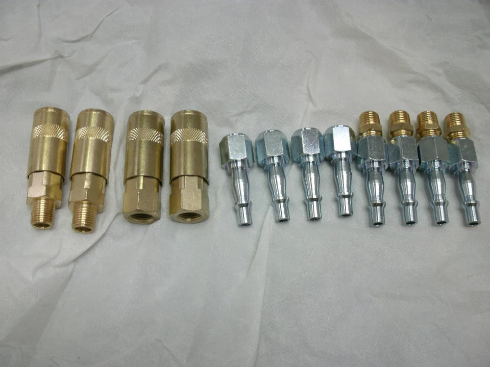 NUAGANE 16 Piece Air Connector Set 1/4 " BSP PCL Equivalent Quick Release Air Line /Hose