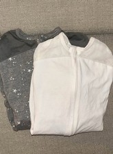 TWO happiest baby snoo swaddles - Size M  L - White And Star