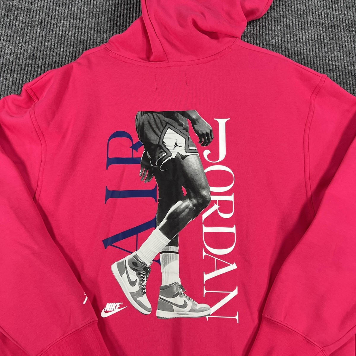 Jordan Nike Hoodie Mens XL Pink Air Mike Pullover Sweatshirt