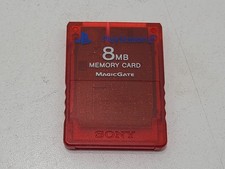 OEM Sony PlayStation 2 RED Memory Card No. SCPH-10020, Tested and Works Good 2