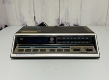 General Electric AM/FM Alarm Clock Radio Model 7-4663A Works 
