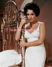 ELIZABETH TAYLOR #98 BEAUTIFUL COLORIZED  PHOTO 11 X 8.5 SHIPS FREE
