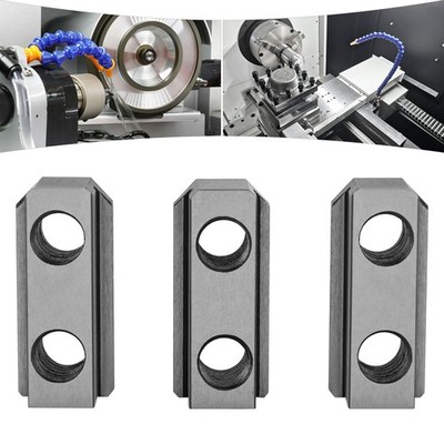 8'' JAWS T-NUTS 3 PCS SET FOR 8'' HYDRAULIC 3-JAW HOLLOW CHUCK CNC LATHE CHUCKS