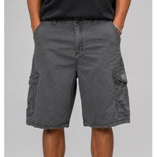 Vintage Unionbay Men Gray Cargo Shorts Size 41 Cotton Outdoor Utility Hiking Y2K