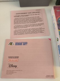 LA BELLE ET LA B&Ecirc;TE - complet  ORIGINALE NINTENDO NES PAL B FRA - Hudson