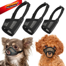 LUCKYPAW Dog Muzzle Suits for Small Medium Large 3 PCS XXS-S , Black