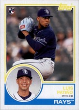 Luis Patino RC 2021 Topps Archives #149 Tampa Bay Rays Rookie Card