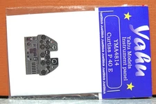1/72 YAHU MODELS CURTISS P-40E INSTRUMENT PANEL PHOTO ETCH # YMA7214