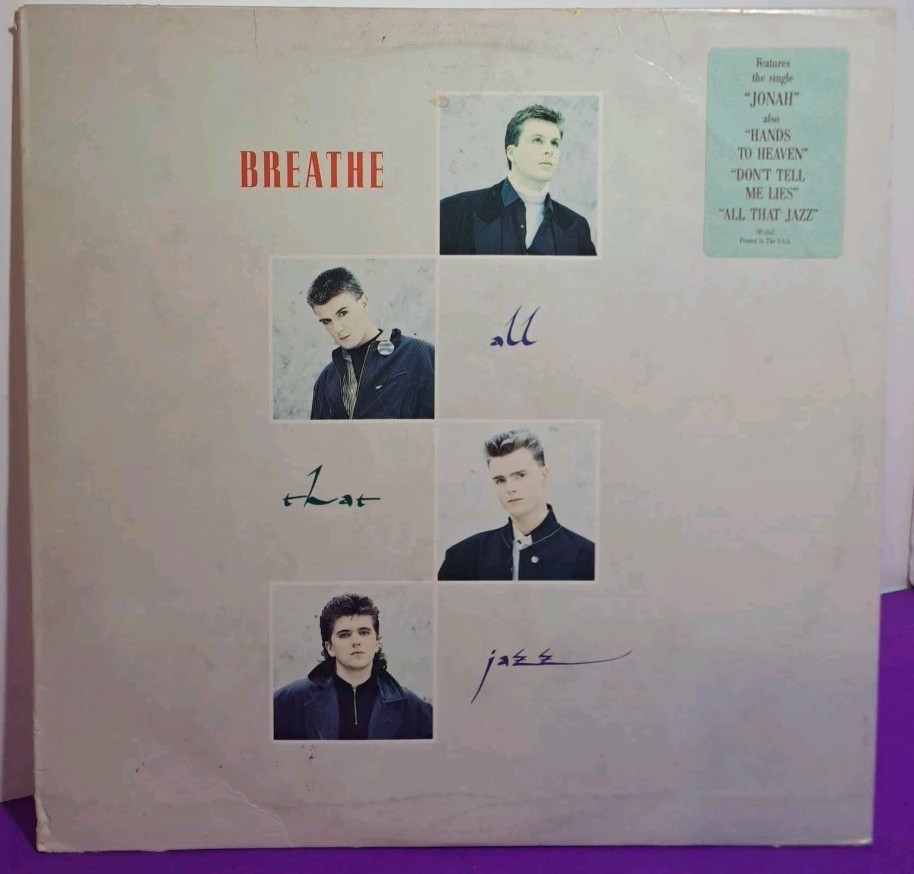 Breathe All The Jazz LP Vinyl 1987 A&M