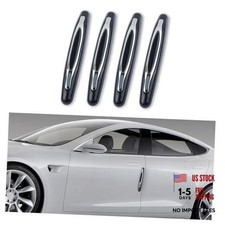Black Trim Strip for Car Door Edge Guards - 4PCS Anti-Scratch Trim Strips
